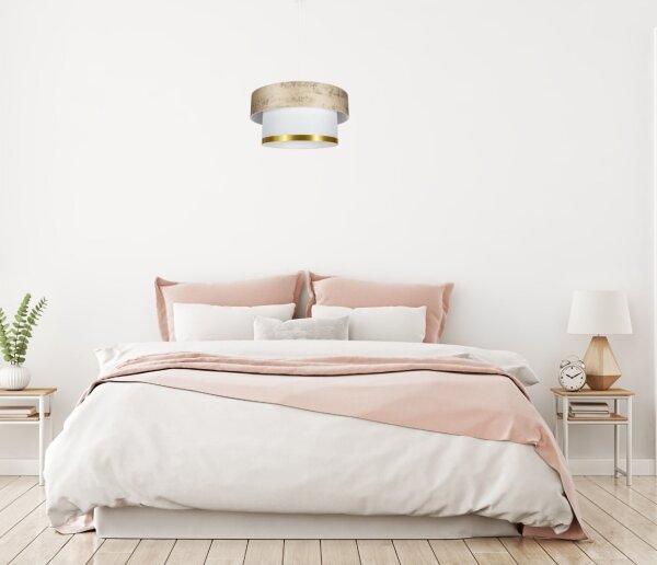 Lampadario a sospensione con filo RESSA 1xE27/60W/230V oro