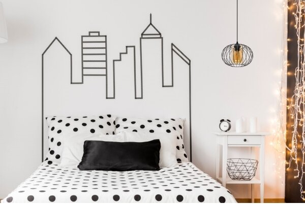 Lampadario a sospensione con filo CORRINI 1xE27/60W/230V diametro 25 cm nero/beige