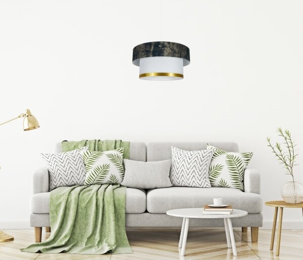Lampadario a sospensione con filo RESSA 1xE27/60W/230V verde