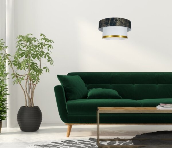 Lampadario a sospensione con filo RESSA 1xE27/60W/230V verde