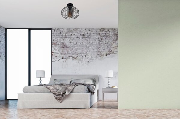 Lampadario a plafone CORRINI 1xE27/60W/230V diametro 25 cm nero/grigio