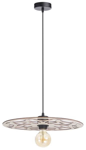 Lampadario a sospensione con filo FALCO 1xE27/60W/230V diametro 40 cm beige
