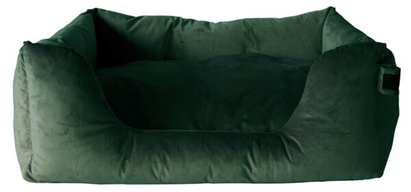 Kentucky Dogwear Letto per cani in velluto Cuscino per cani Cestino per cani in velluto abete verde S (60 x 40 cm)