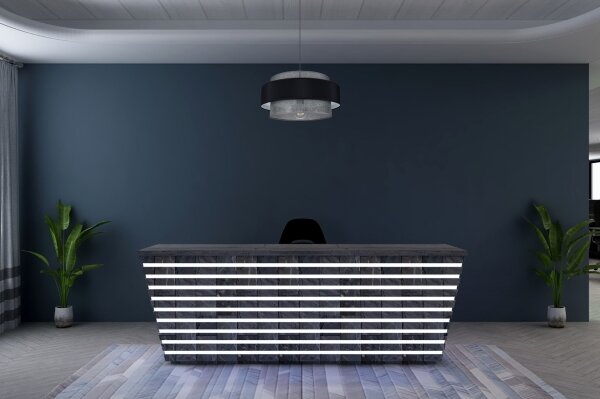 Lampadario a sospensione con filo CORSA 1xE27/60W/230V nero/grigio