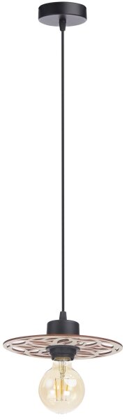 Lampadario a sospensione con filo FALCO 1xE27/60W/230V diametro 20 cm beige