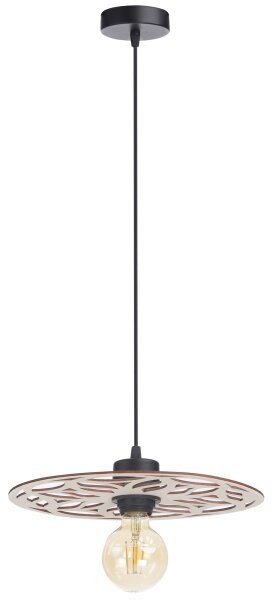 Lampadario a sospensione con filo FALCO 1xE27/60W/230V diametro 30 cm beige