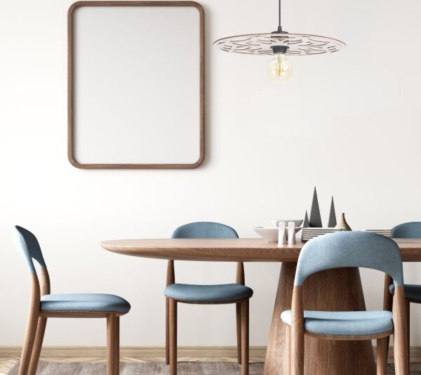 Lampadario a sospensione con filo FALCO 1xE27/60W/230V diametro 40 cm beige