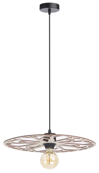 Lampadario a sospensione con filo FALCO 1xE27/60W/230V diametro 40 cm beige