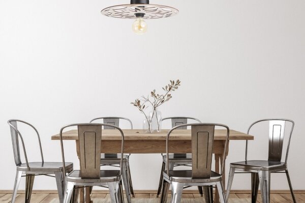 Lampadario a plafone FALCO 1xE27/60W/230V diametro 40 cm beige