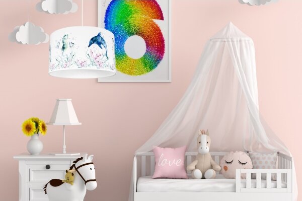 Lampadario per bambini OCEAN 1xE27/60W/230V