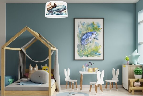 Plafoniera per bambini OCEAN 1xE27/60W/230V