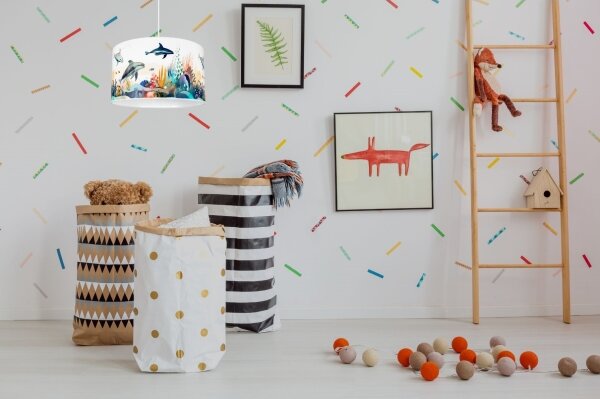 Lampadario per bambini OCEAN 1xE27/60W/230V