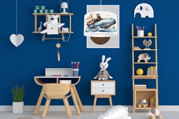 Lampadario per bambini OCEAN 1xE27/60W/230V