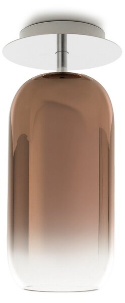 Plafoniera Artemide, Gople Mini, dimmerabile, Bronzo / Ottone anticato, Soggiorno, Vetro, Design