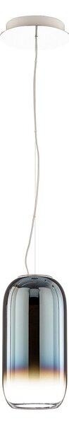 Lampada a sospensione Artemide, Gople Mini, dimmerabile, Blu, Soggiorno, Vetro, Design