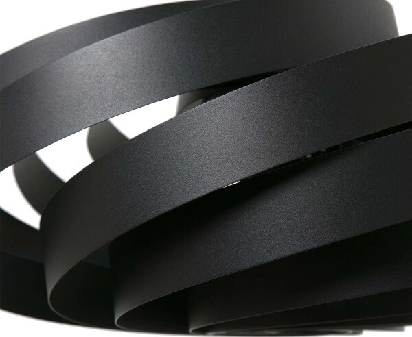 Zuma Line 1131 - Lampadario a sospensione con supporto rigido VENTO 4xE27/40W/230V nero