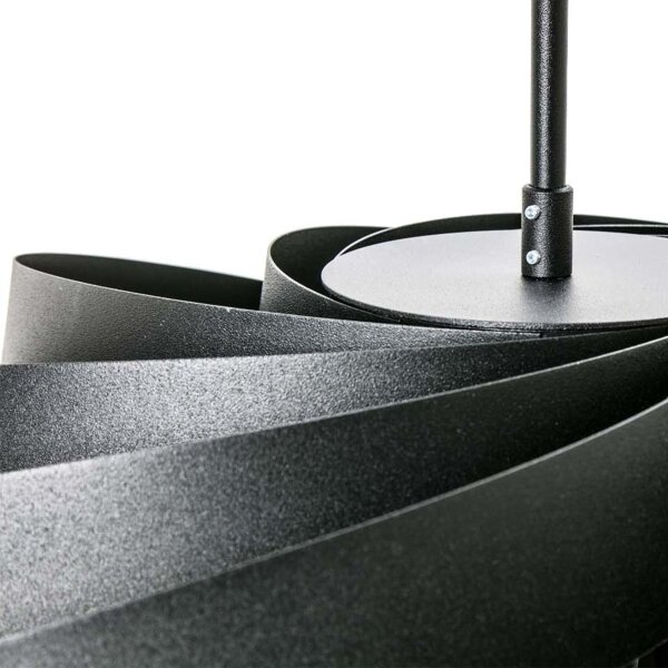 Zuma Line 1131 - Lampadario a sospensione con supporto rigido VENTO 4xE27/40W/230V nero