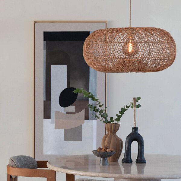 Good & Mojo Lampada a sospensione Arizona, dimmerabile, Legno chiaro, Soggiorno / Sala da pranzo, Legno, Design, Lampada a sospensione
