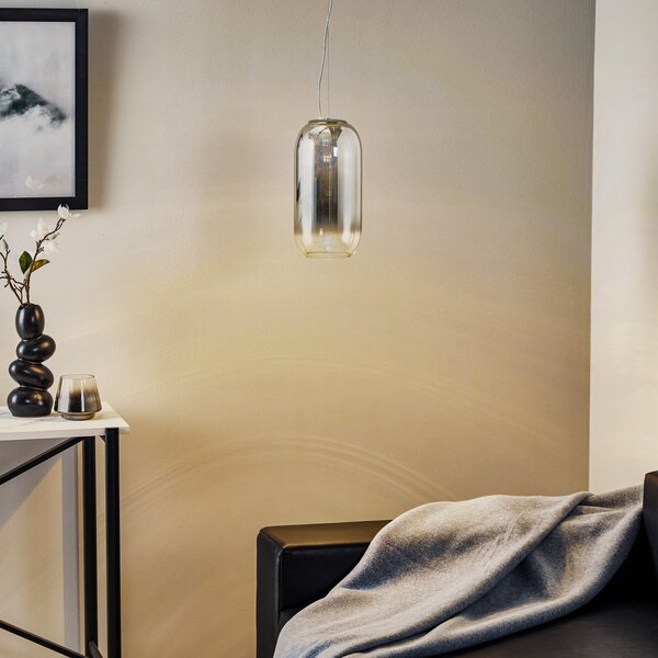 Lampada a sospensione Artemide, Gople Mini, dimmerabile, Metallizzato, Soggiorno, Vetro, Design
