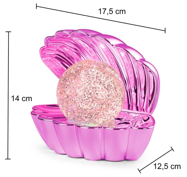 Reality Leuchten Lampada da tavolo a LED Shelly, Violetto / Fucsia / Rosa, Soggiorno / Sala da pranzo, Plastica, Giovanile, Lampada da tavolo LED
