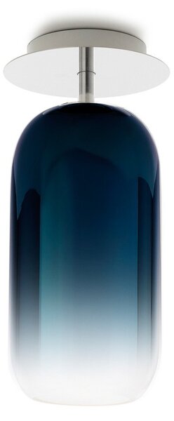 Plafoniera Artemide, Gople Mini, dimmerabile, Blu, Soggiorno, Vetro, Design