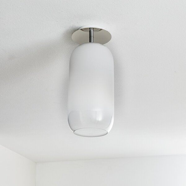 Plafoniera Artemide, Gople, dimmerabile, Bianco, Soggiorno, Vetro, Design