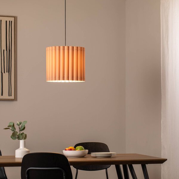 Lampada a sospensione Aria Duolla, dimmerabile, Marrone / Ruggine, Soggiorno / Sala da pranzo, Tessuto / Stoffa / Seta, Lampada a sospensione