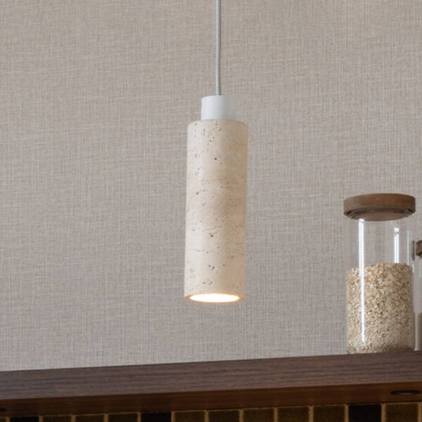 It's about RoMi Lampada a sospensione Tivoli, dimmerabile, Bianco / Opale, Soggiorno / Sala da pranzo, Pietra, Design, Lampada a sospensione