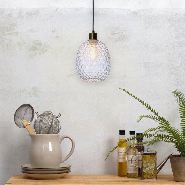 It's about RoMi Lampada a sospensione Venice, dimmerabile, Chiaro / Trasparente, Soggiorno / Sala da pranzo, Vetro, Design, Lampada a sospensione