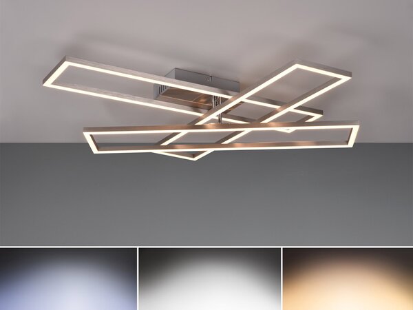 Reality Leuchten Lampada da soffitto a LED Twister nichel