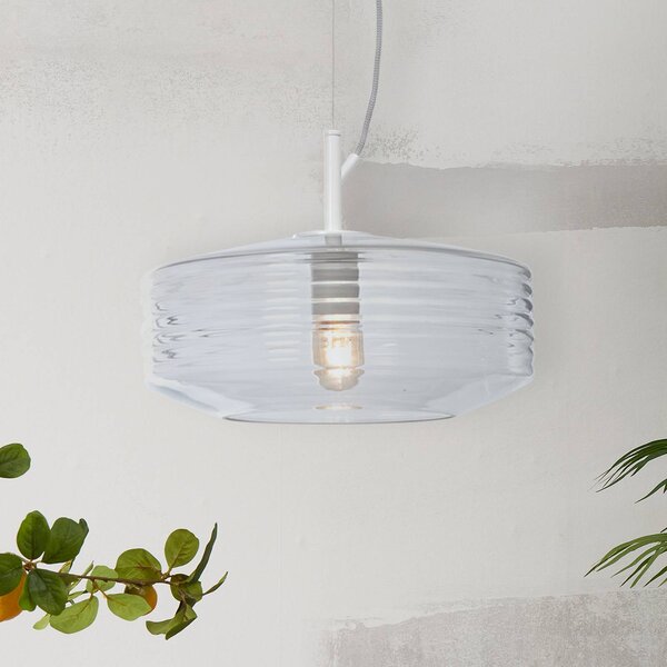 It's about RoMi Lampada a sospensione Verona, dimmerabile, Chiaro / Trasparente, Soggiorno / Sala da pranzo, Vetro, Design, Lampada a sospensione