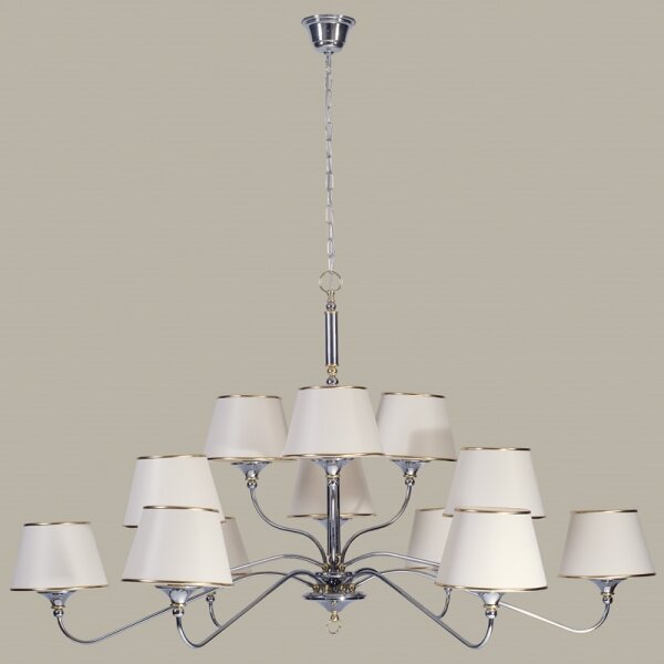 Jupiter 1411 - NESS NE 12 - Lampadario a sospensione con catena 12xE27/60W/230V