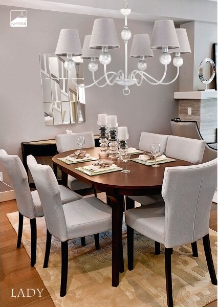 Jupiter 1587 - LY 6 BI - Lampadario LADY 6xE14/40W