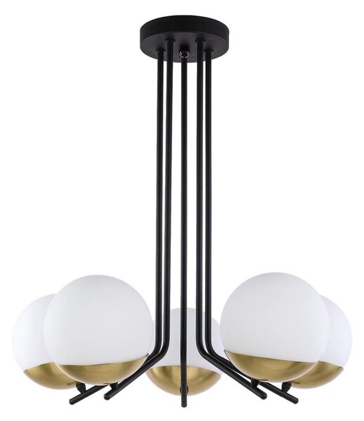 Jupiter 1720 - Lampadario a sospensione SANTA 5xE14/40W/230V ottone