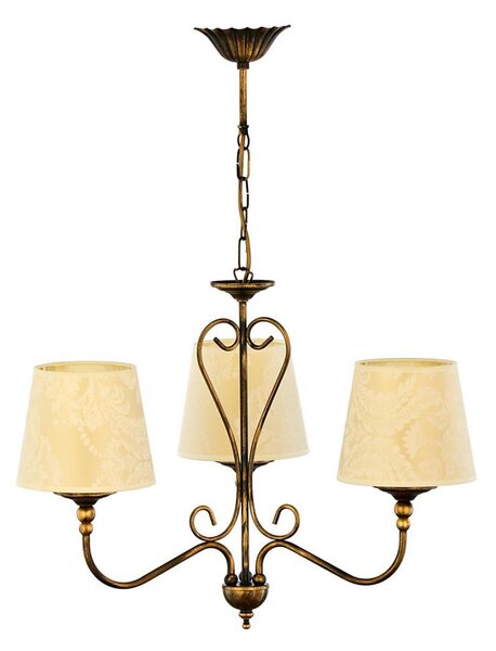 Jupiter 1750 - Lampadario a sospensione con catena SOFIA 3xE27/60W/230V