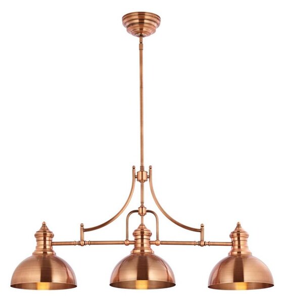 Jupiter 1791 - PT3 - Lampadario a stelo PLATINO 3xE27/60W/230V rame