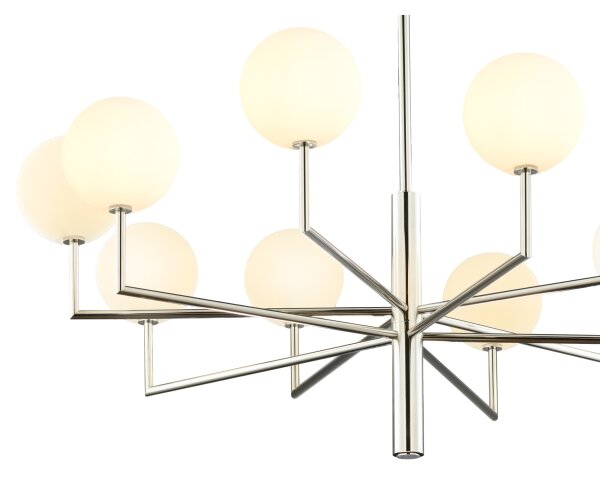 Jupiter 1936 - Lampadario su palo FEME 10xG9/40W/230V cromo lucido