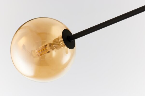 Jupiter 1994 - Lampadario a sospensione con supporto rigido MOKA 4xGU10/10W/230V + 4xG9/10W/230V nero/beige