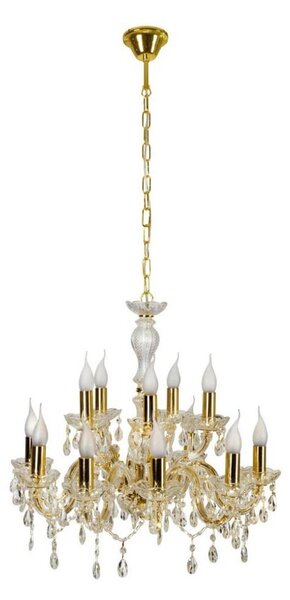 Lampadario a sospensione con catena MARIA TERESA 12xE14/40W/230V