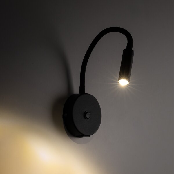 Lampada da parete con USB port LAGOS 1xG9/3W/5V nero