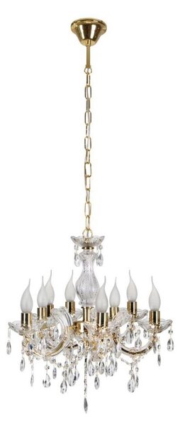 Lampadario a sospensione con catena MARIA TERESA 8xE14/40W/230V