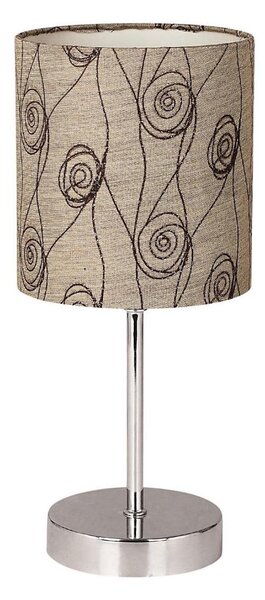 Lampada da tavolo EMILY 1xE14/40W/230V beige/cromo lucido