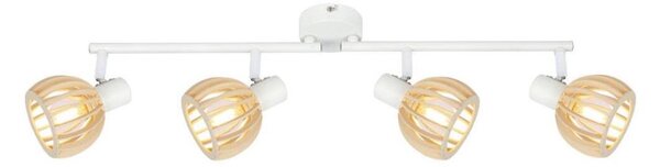 Faretto ATARRI 4xE14/25W/230V bianco/beige