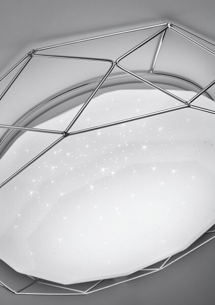 Plafoniera LED SVEN LED/24W/230V diametro 43 cm cromo lucido