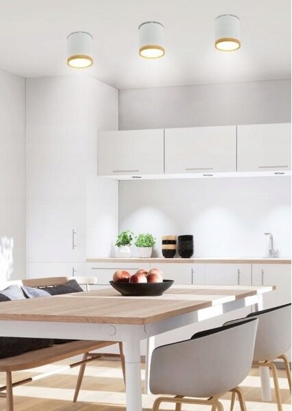 Plafoniera LED TUBA LED/5W/230V bianco/beige
