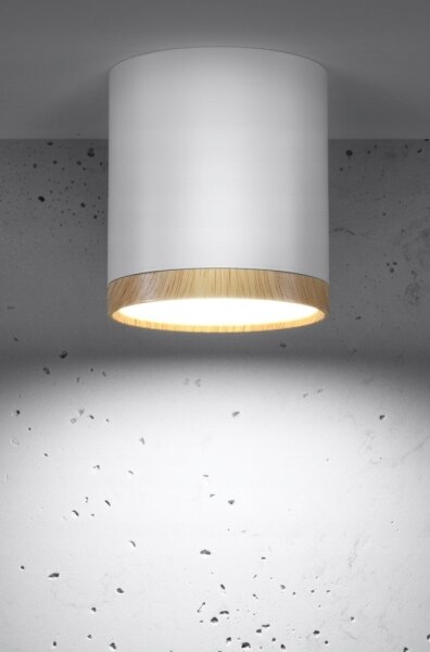 Plafoniera LED TUBA LED/5W/230V bianco/beige
