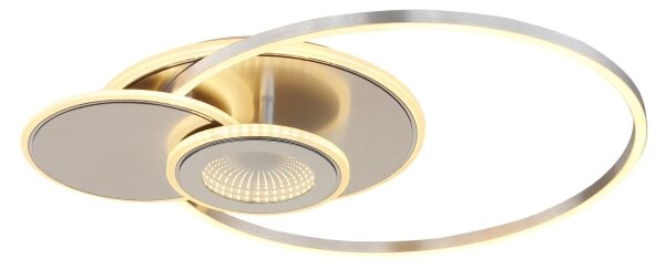 Globo 68278-24 - LED dimmerabile plafoniera BELTRAN LED/24W/230V argento + telecomando