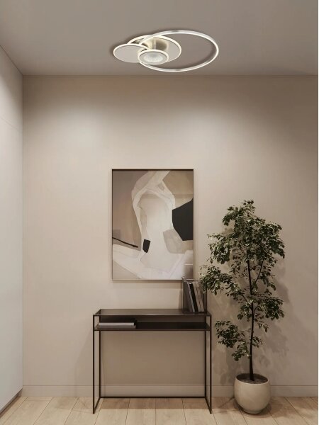 Globo 68278-24 - LED dimmerabile plafoniera BELTRAN LED/24W/230V argento + telecomando