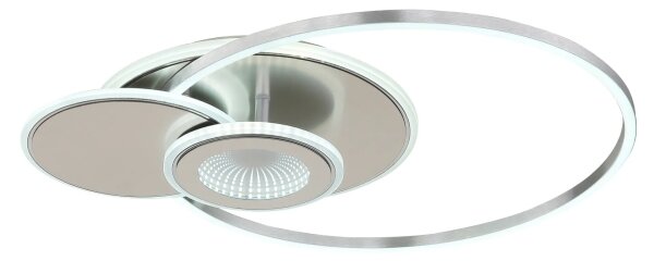 Globo 68278-24 - LED dimmerabile plafoniera BELTRAN LED/24W/230V argento + telecomando