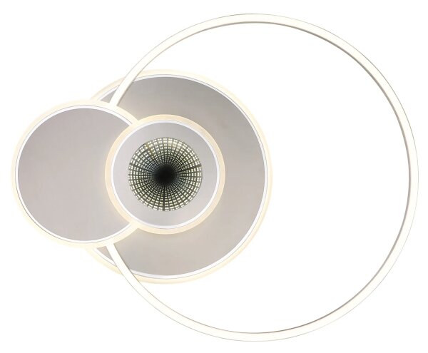 Globo 68278-24 - LED dimmerabile plafoniera BELTRAN LED/24W/230V argento + telecomando